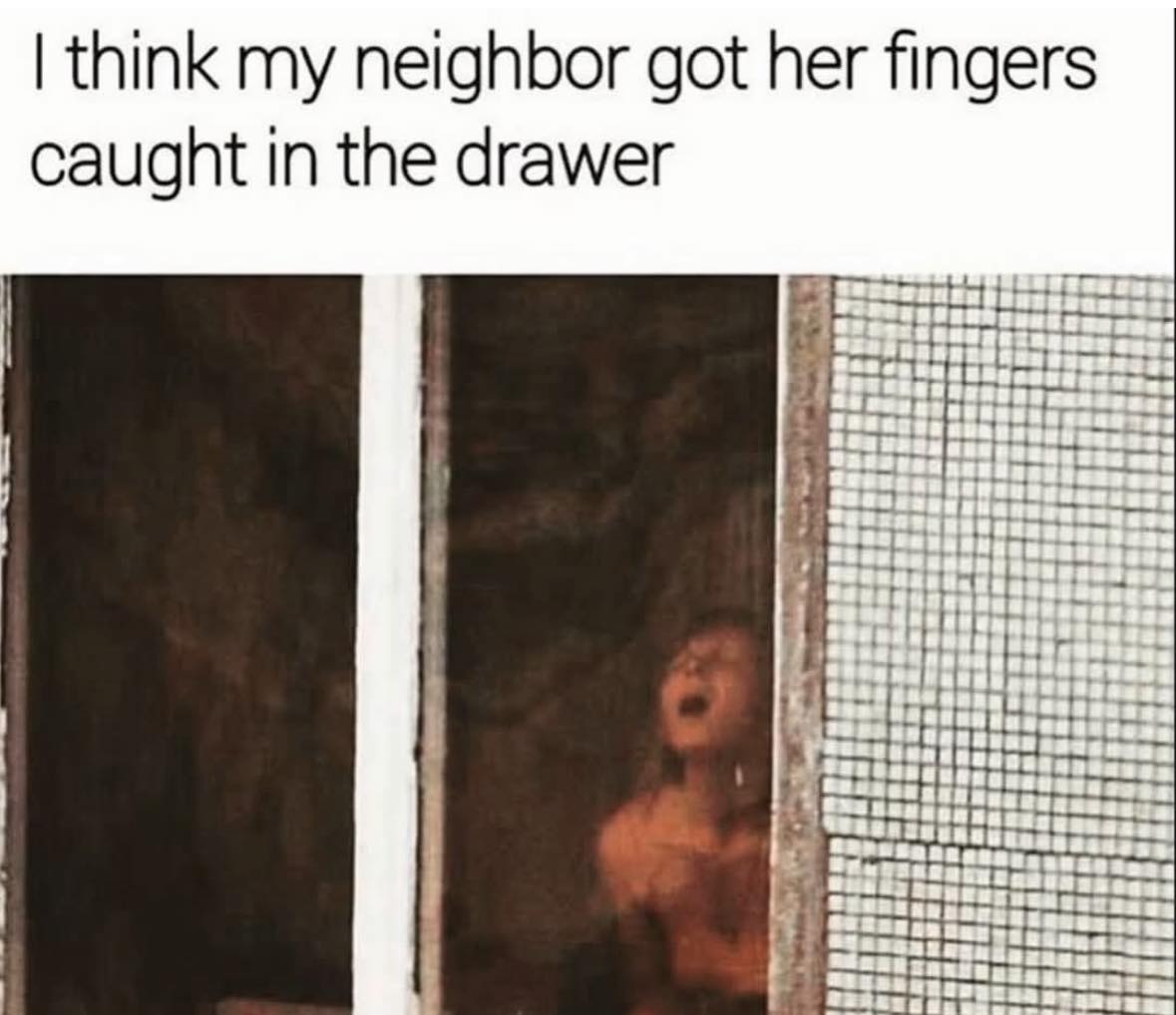 Fingers caught in the drawers