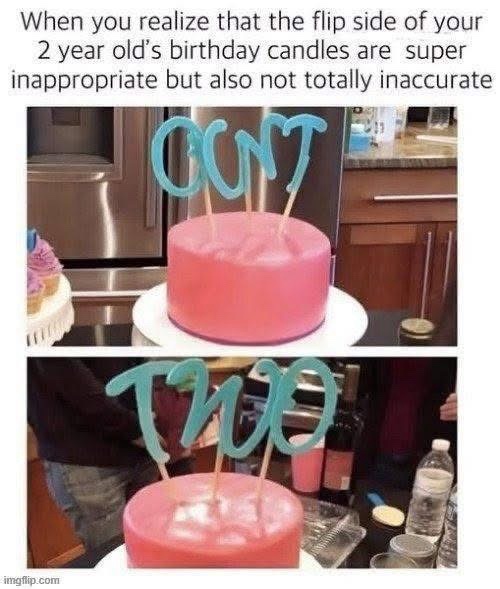 Flip side of birthday