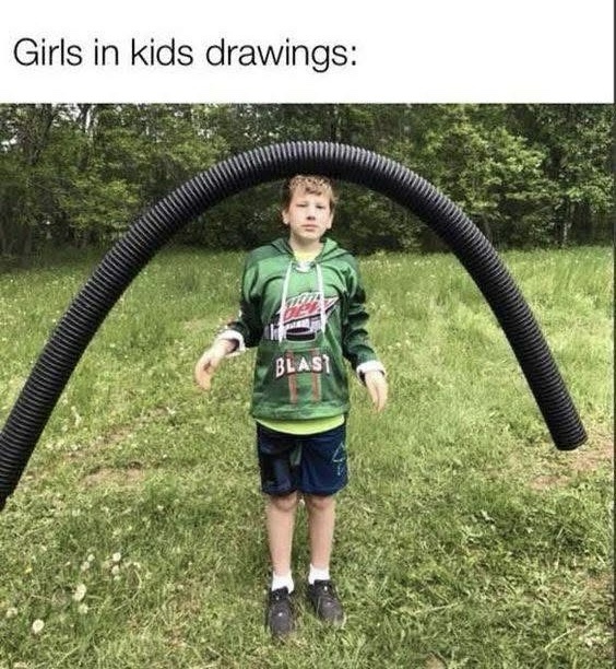 20 Memes That Only Make Sense If You Don’t Use Logic 6 Girls in kids drawing