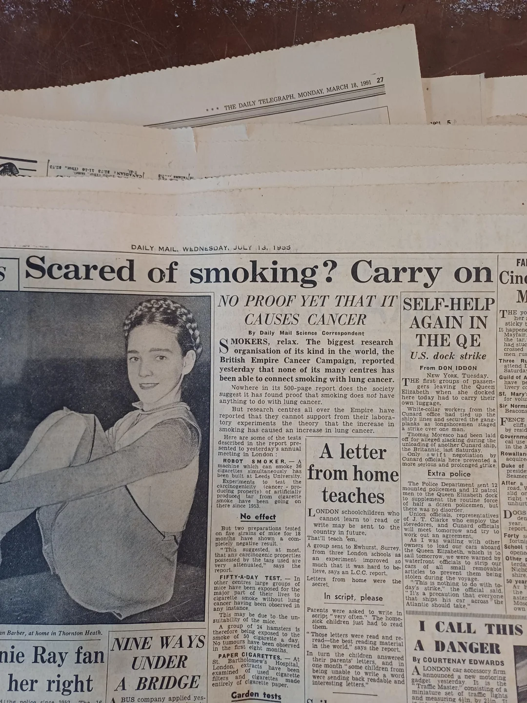 20 Images from the 1950s That Will Make You Miss a Time You Never Lived In 10 Just found an 1955 newspaper that claims that smoking doesn't cause cancer