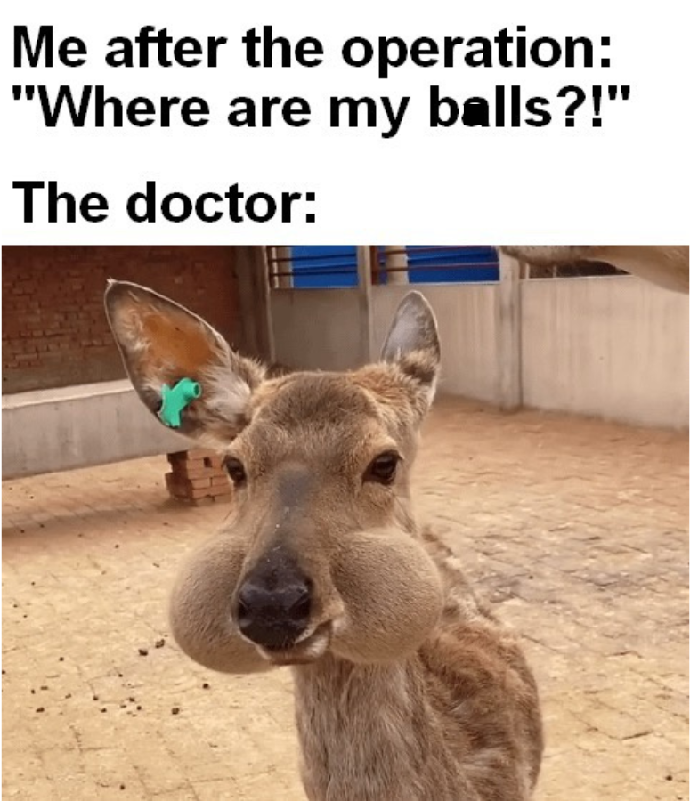 Me after the operation