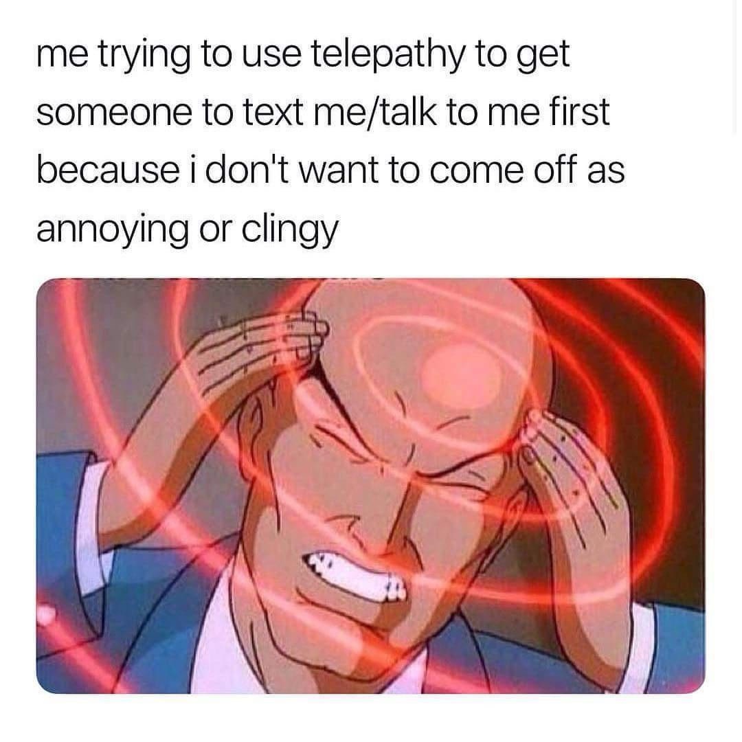 My trying to use telepathy