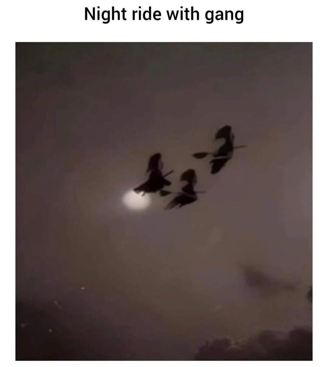 25 Mildly Dark Memes That Are Funny… and a Little Concerning 24 Night ride with gang