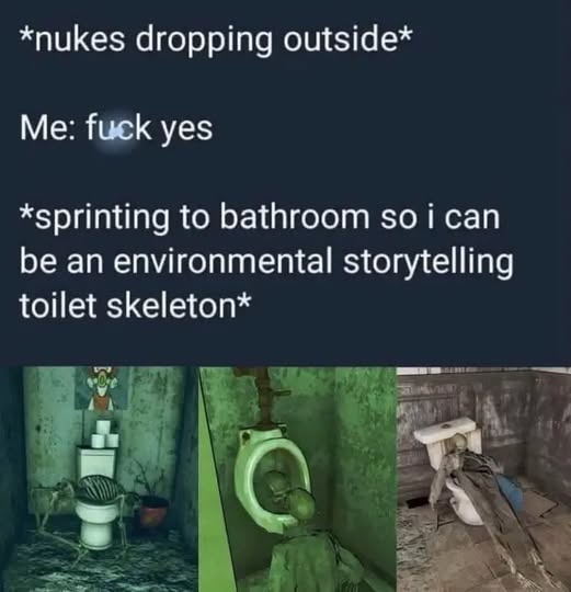 Nukes dropping outside