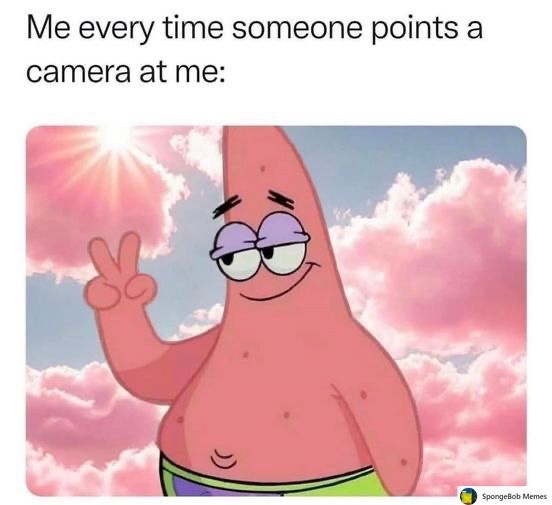 Points a camera at me