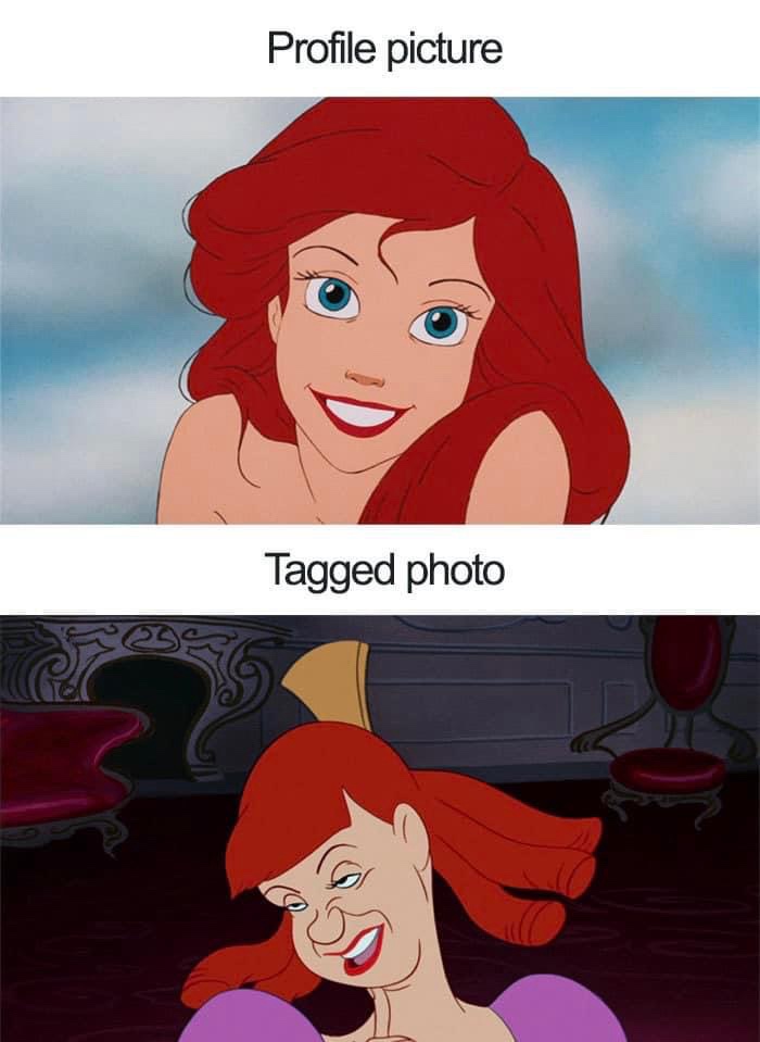 Profile picture vs tagged photo