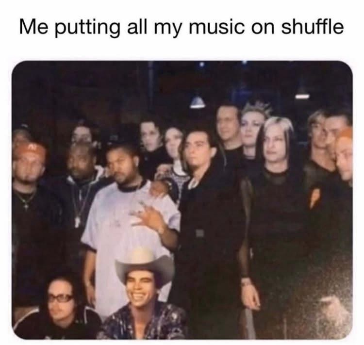 Putting my music on shuffle