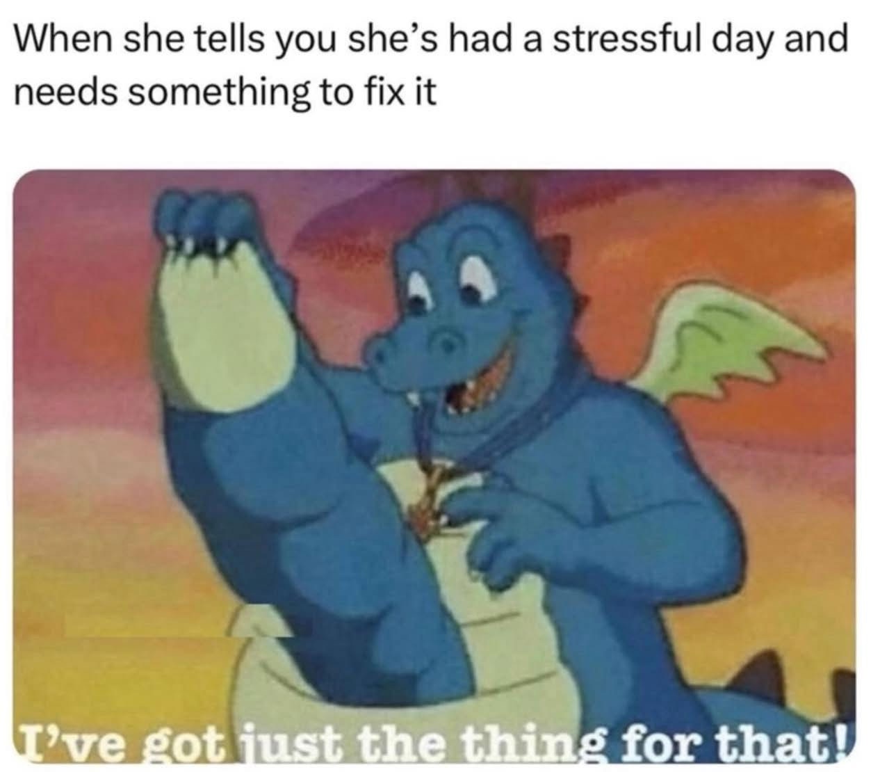 Shes has as tressful day