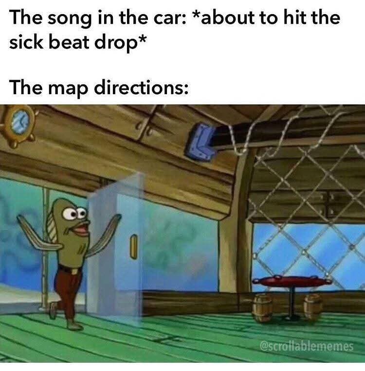 The song in the car