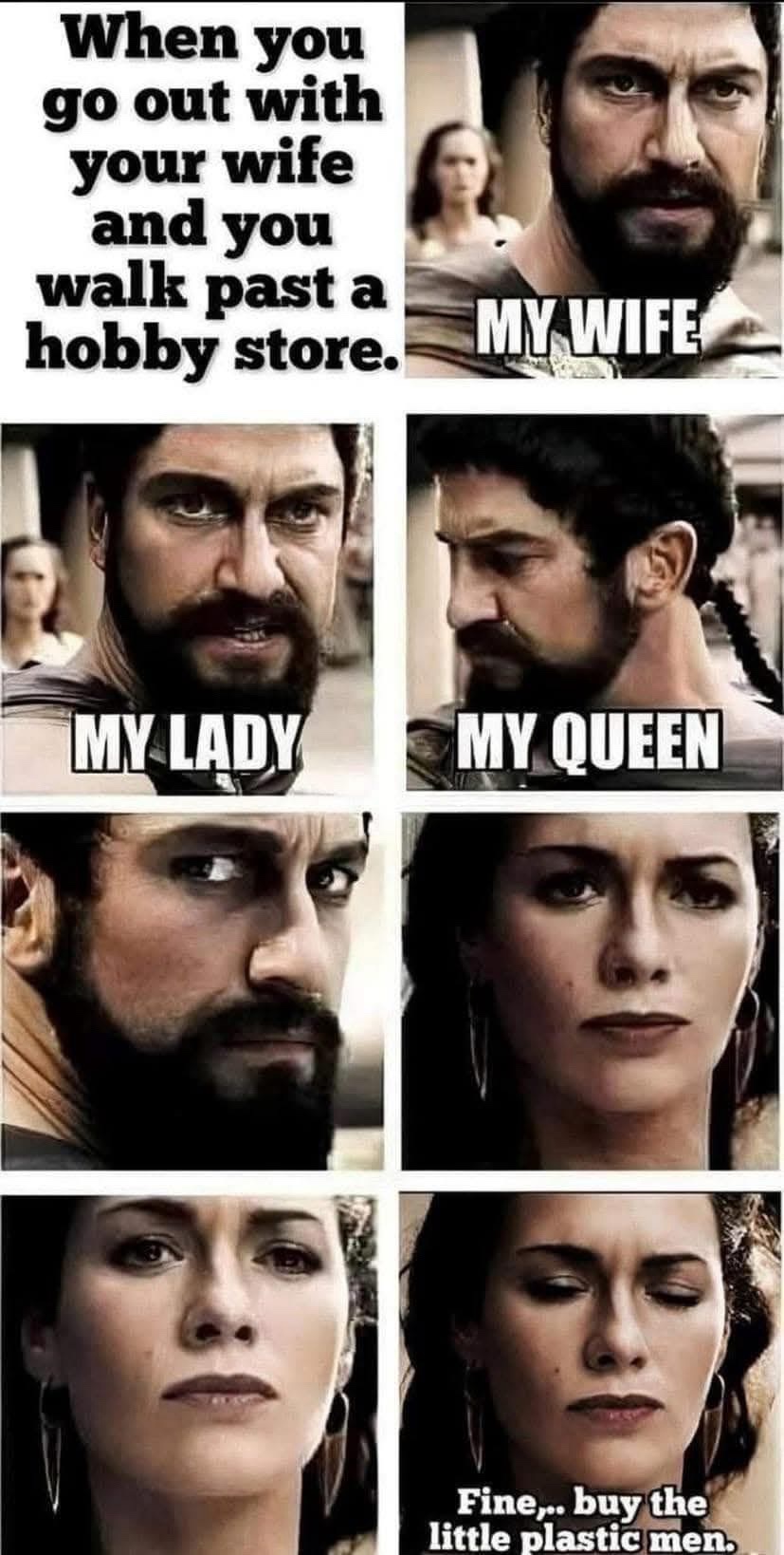 Walk past a hobby store