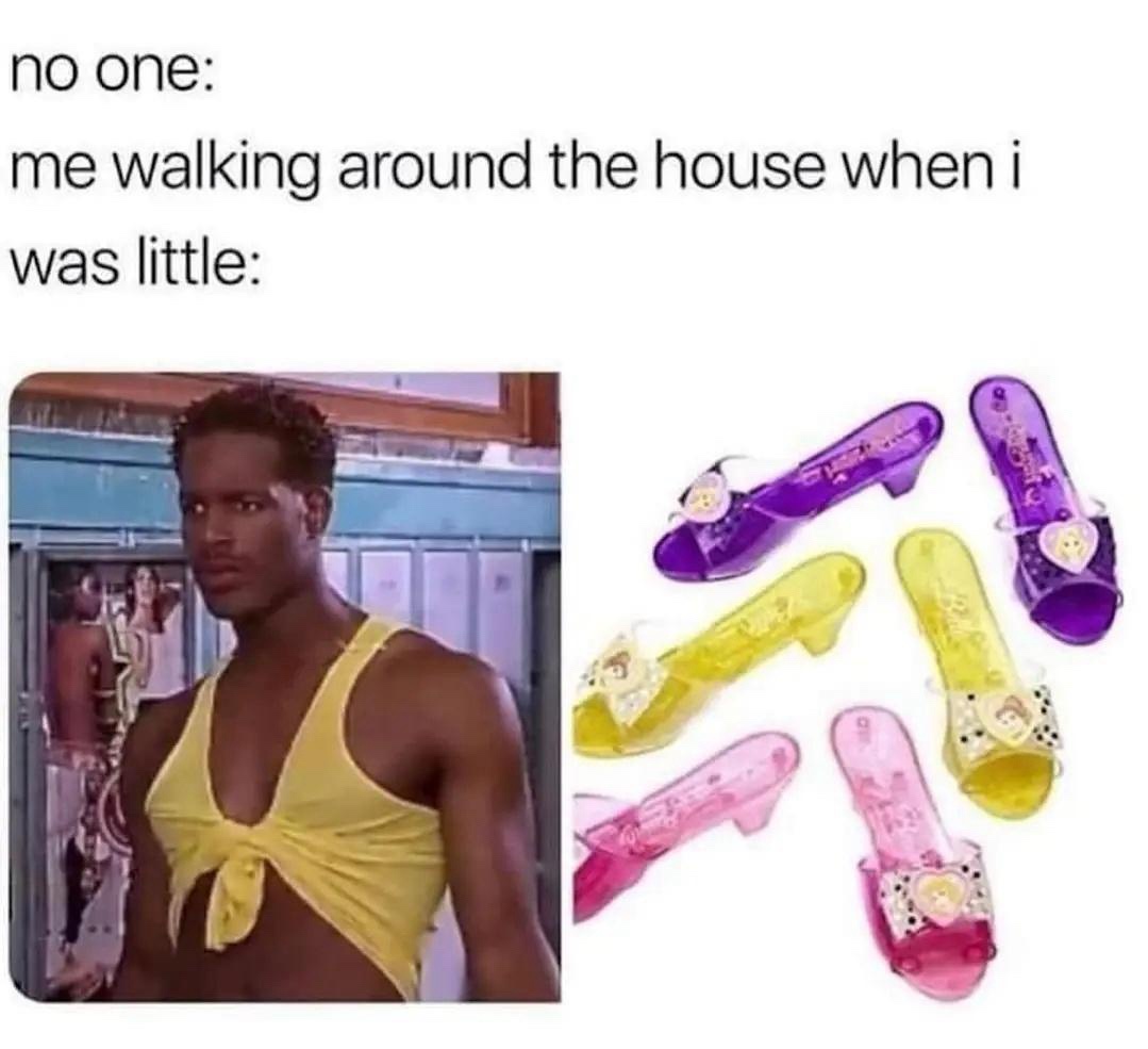 Walking around the house