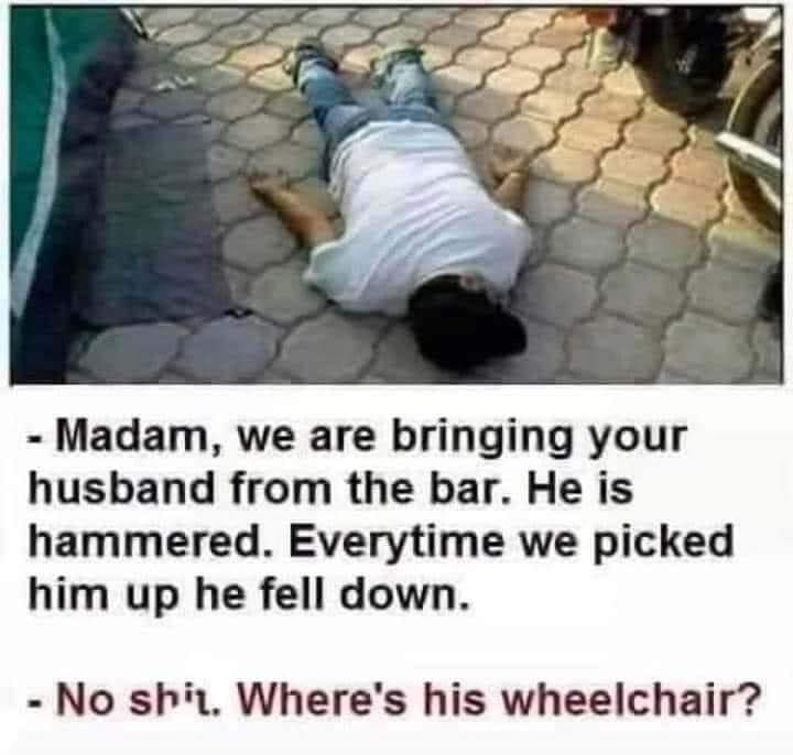 We are brining your husband