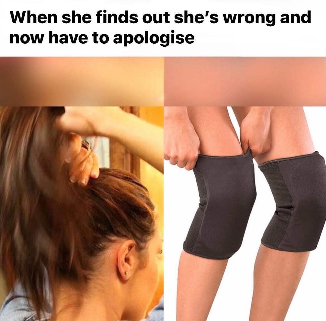 When she finds out she is wrong