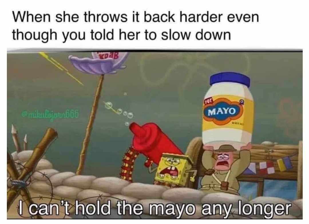 When she throws it back