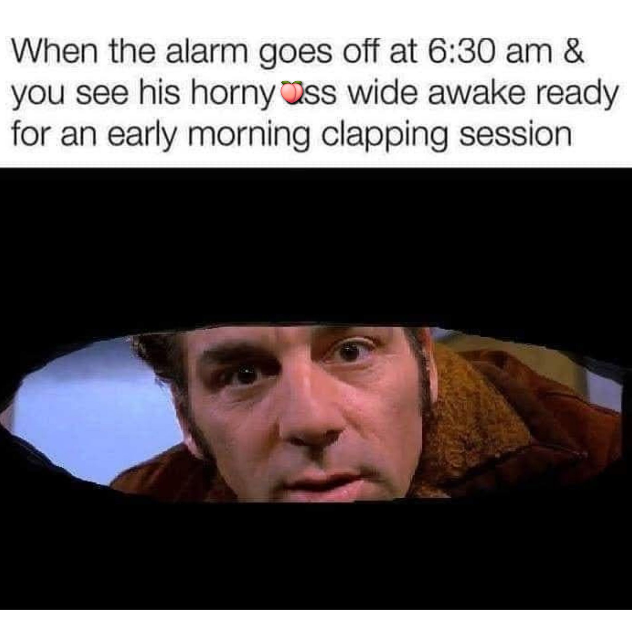 When the alarm goes off