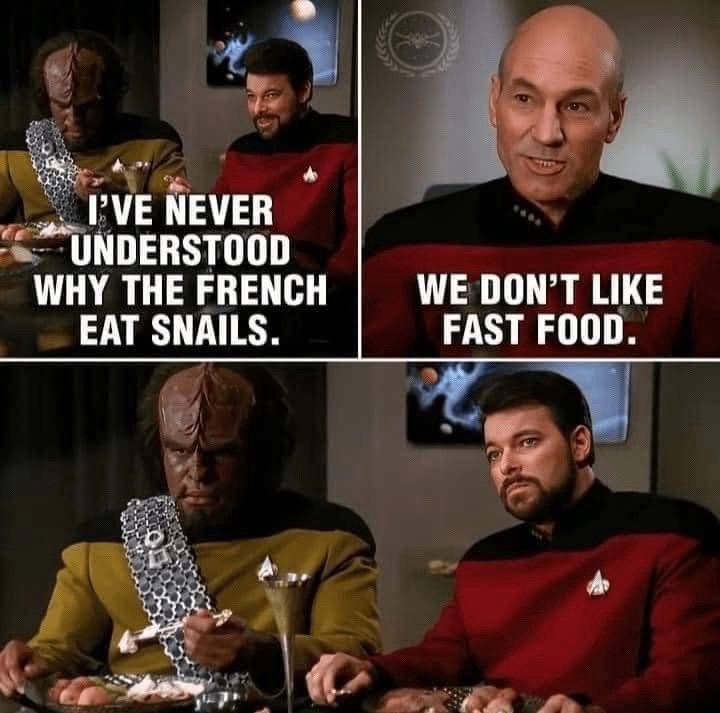 20 Memes Too Grown, Too Unhinged, and Way Too Funny 19 Why the french eat snails