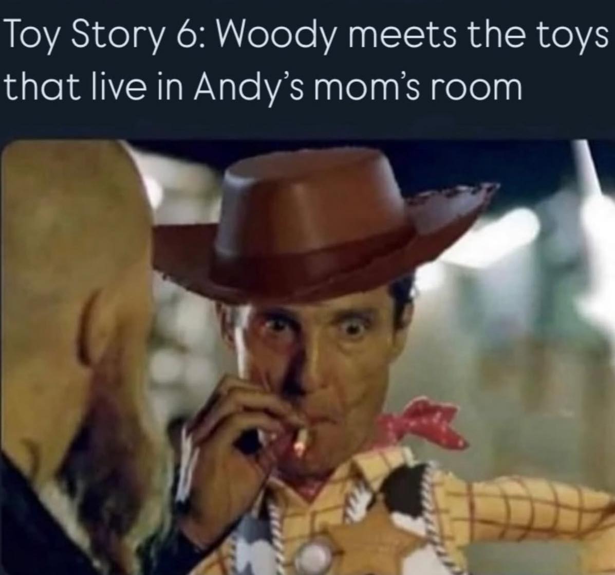 Woody meets the toys