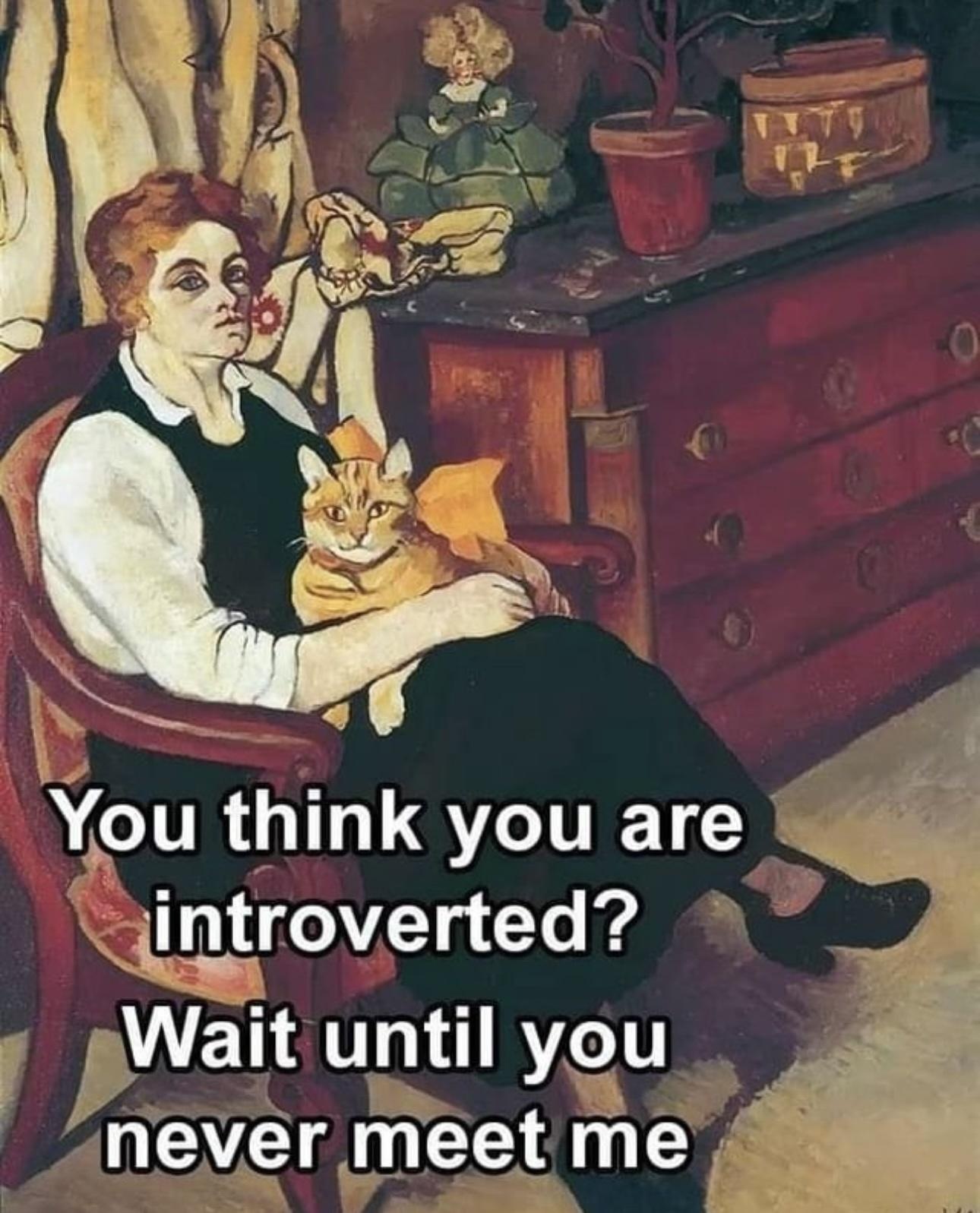 You think you are introverted