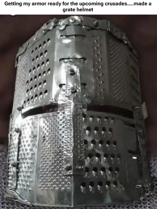 a grate helmet