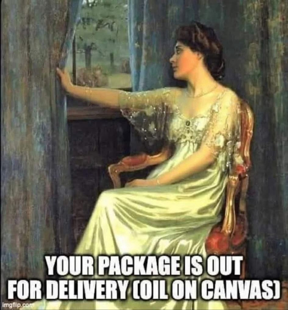 package is out for delivery