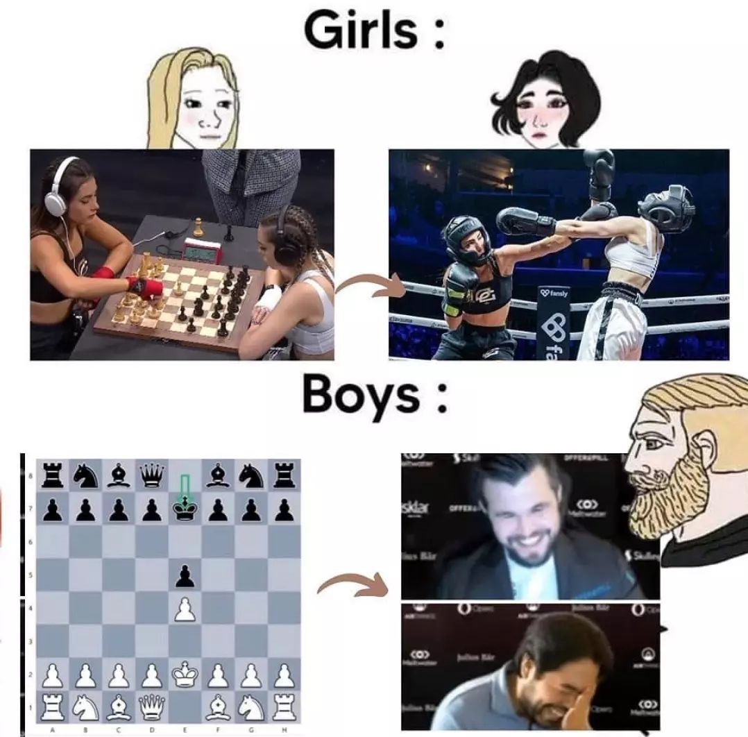 50 Girls vs Boys Memes That'll Make You Laugh Out Loud 50 playing chess
