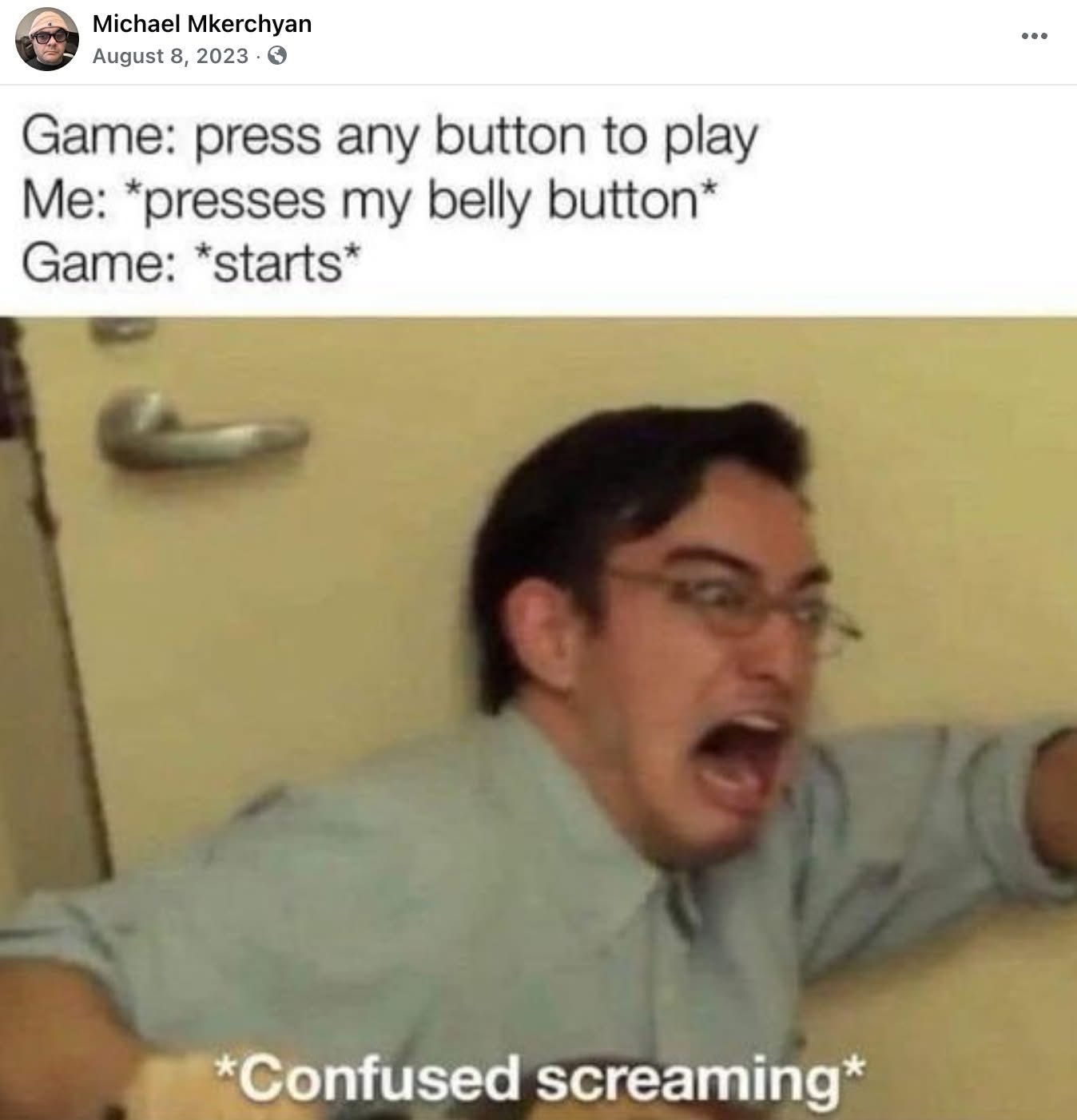 press any button