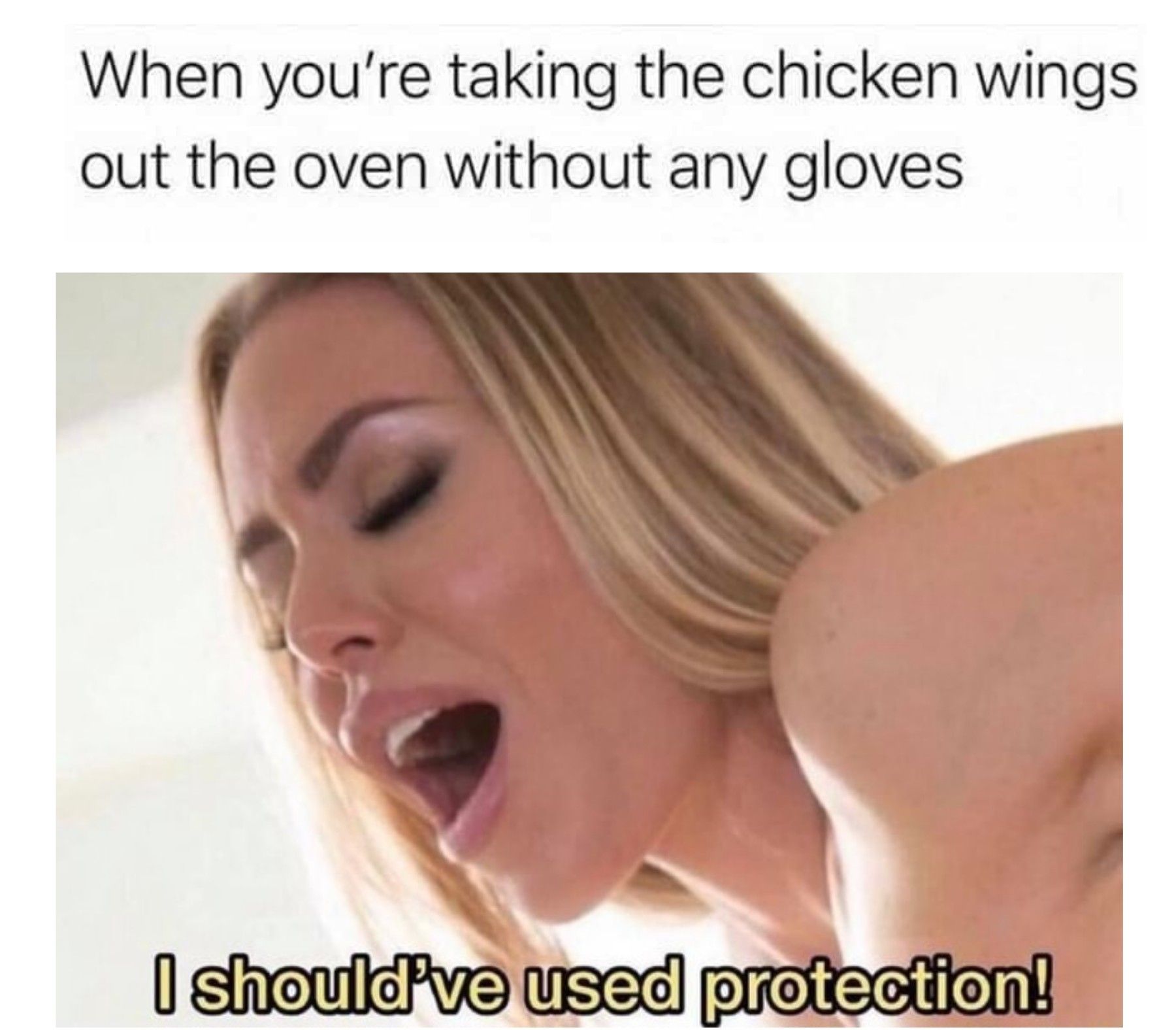 taking chicken wings out