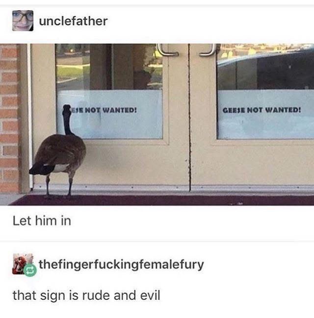 this sign is rude and evil