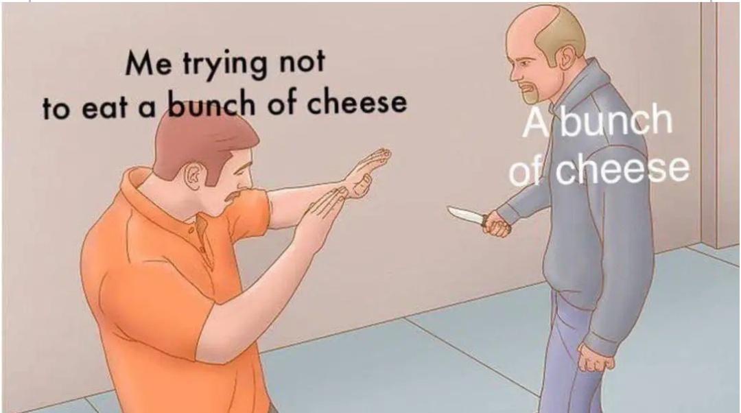 20 Memes So Random They Could Be a Deleted Scene from Reality 2 A bunch of cheese