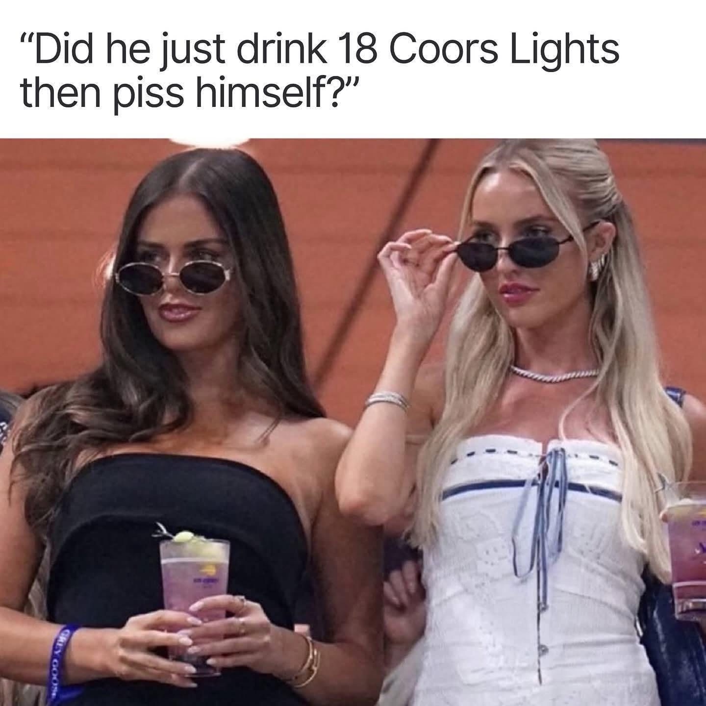 Did he just drink 18 coors light