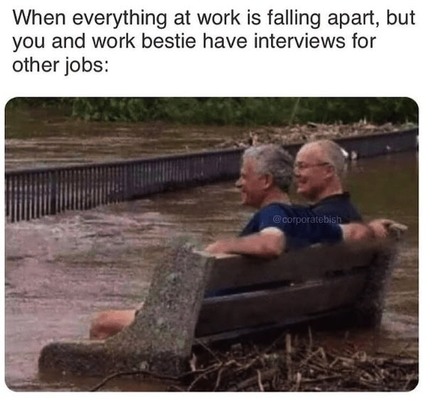 Everything at work is falling apart