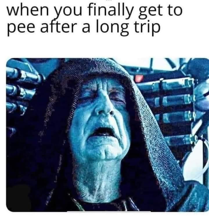 Finally get to pee