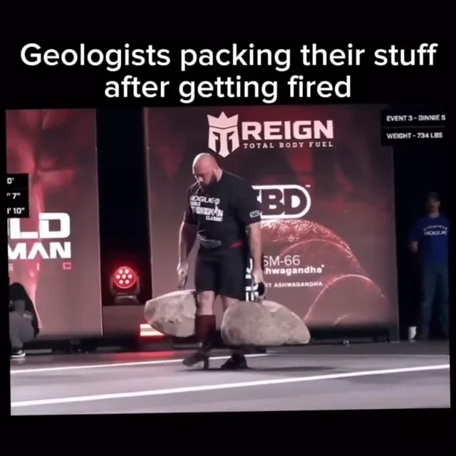 Geologist packing their stuff