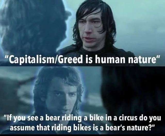 Greed is human nature