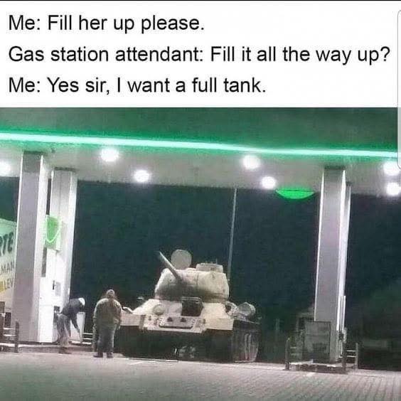 I want a full tank