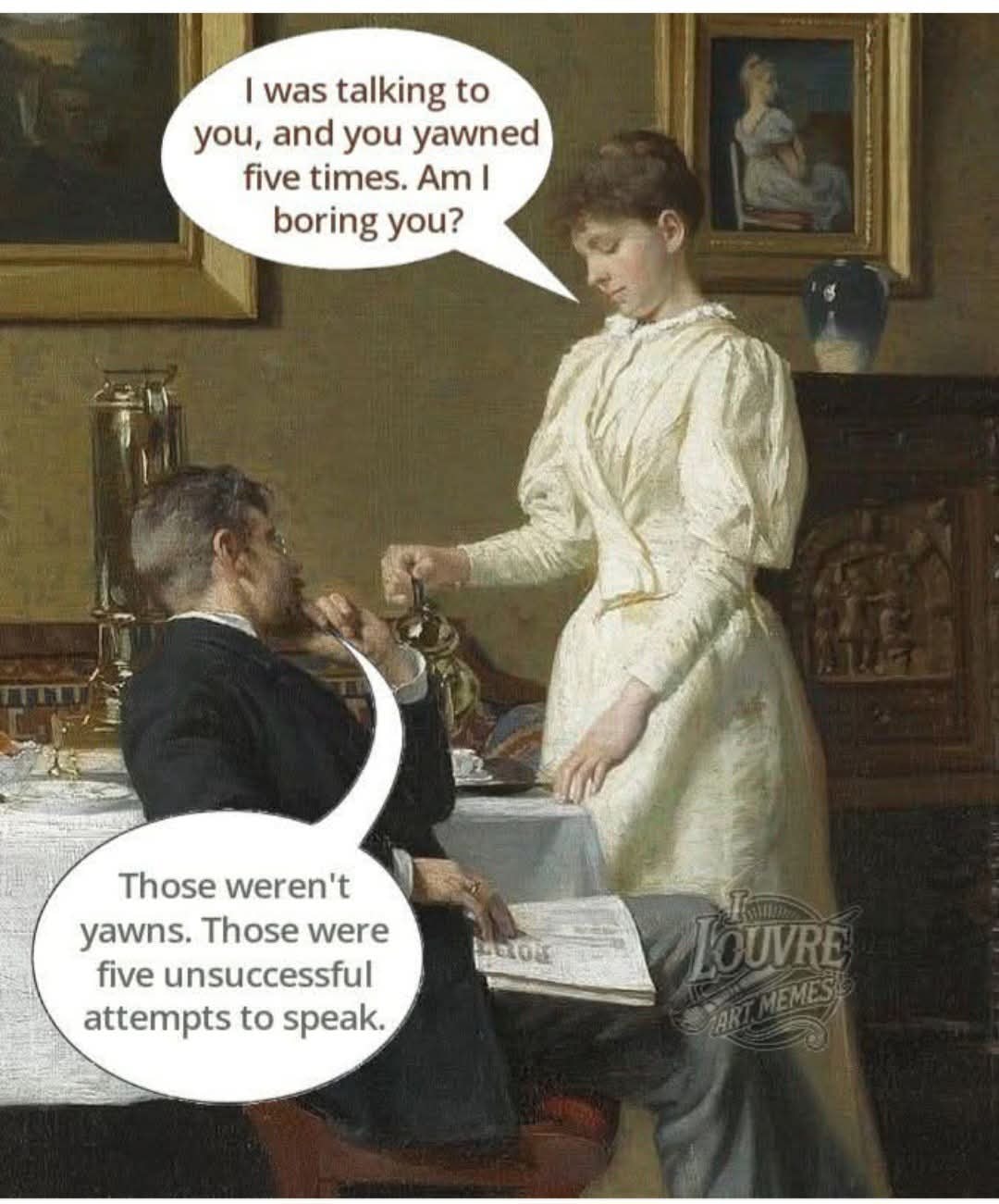 I was talking to you