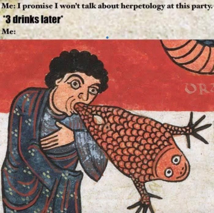 I wont talk about herpetology