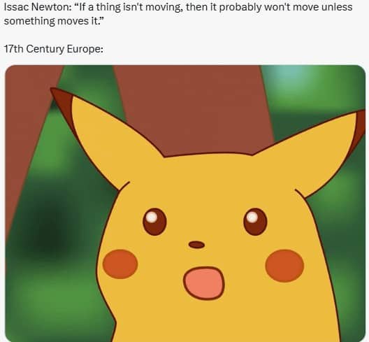 If a thing isnt moving