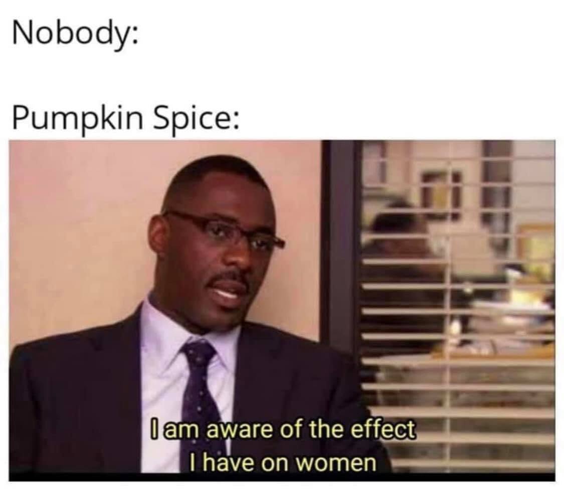 30 Pumpkin Spice Memes Guaranteed to Get You in the Fall Spirit 32 Im aware of the effect