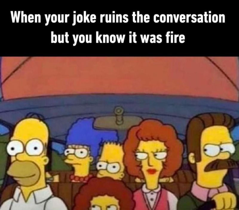 Joke ruins the convo