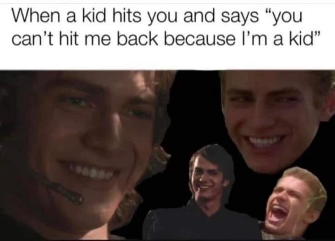 Kid hits me
