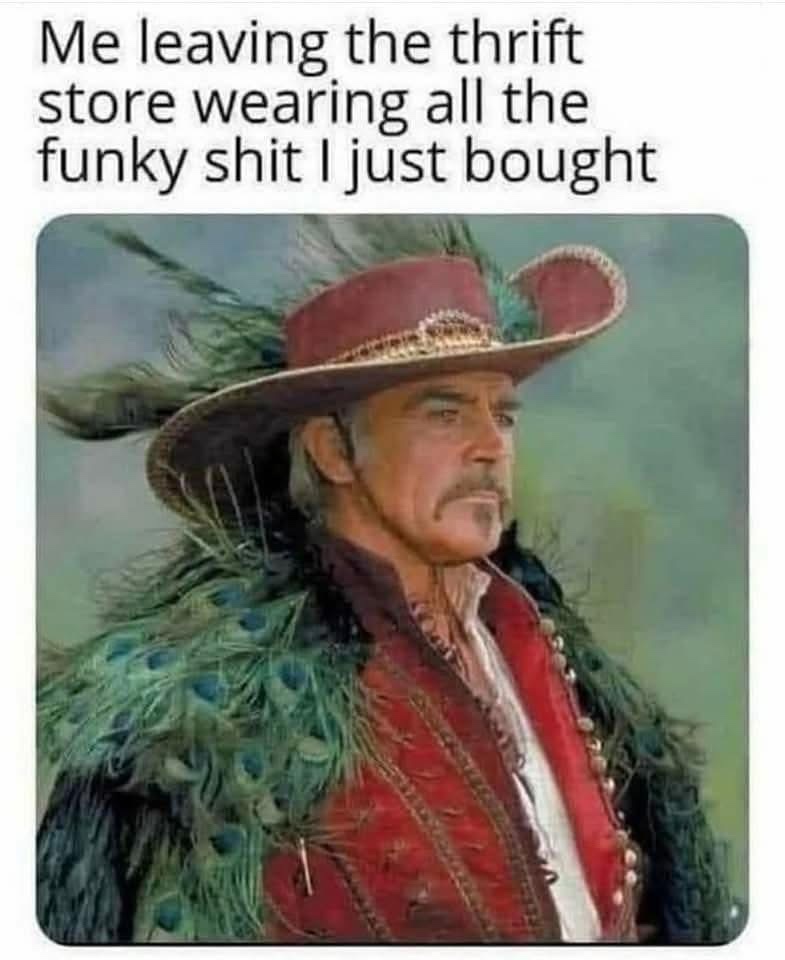 Leaving the thrift store