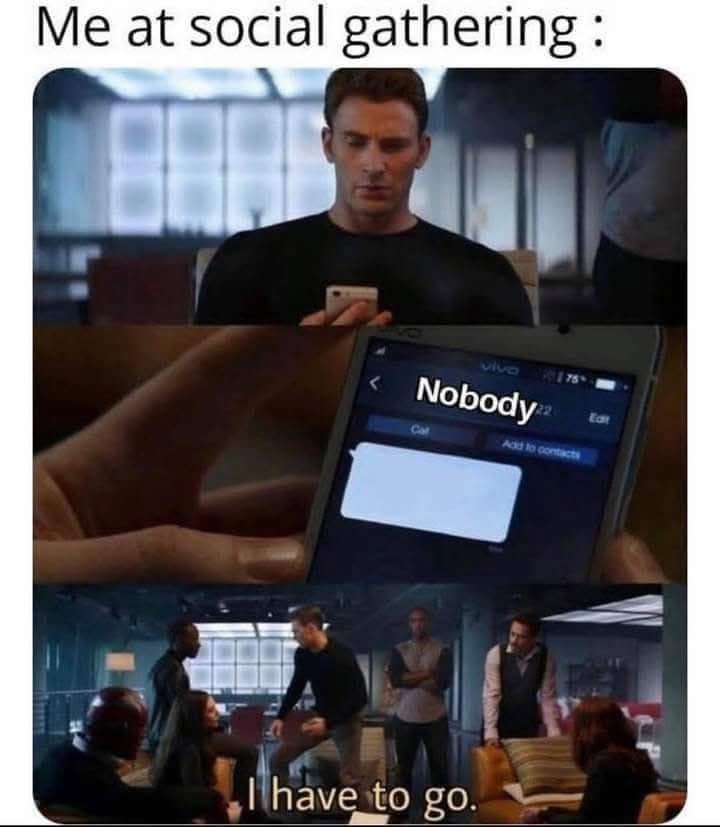 Me at socila gathering