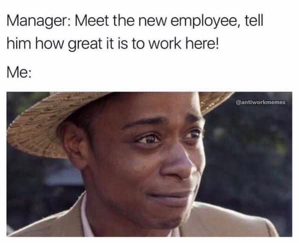 Meet the new employee