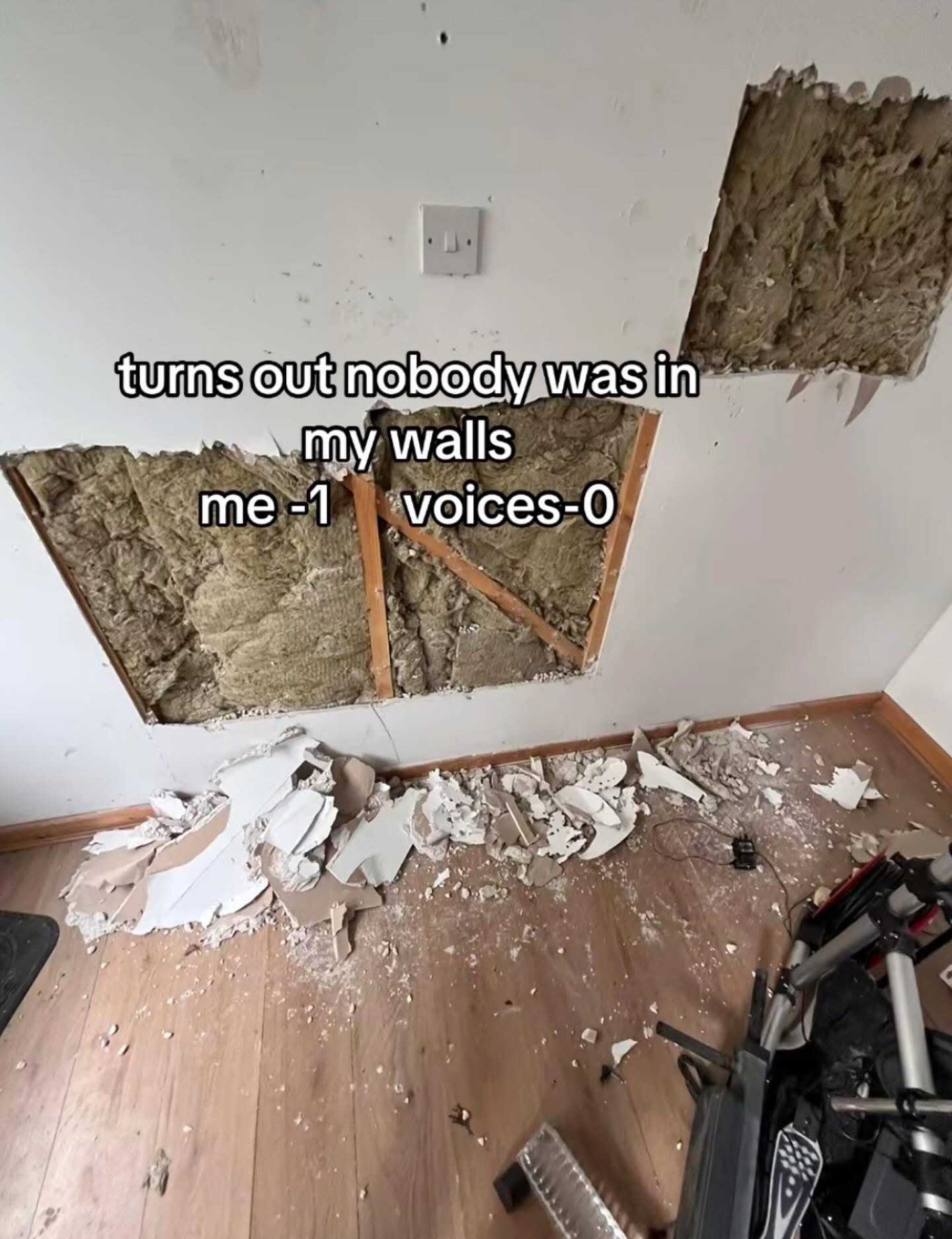 Nobody was in my walls