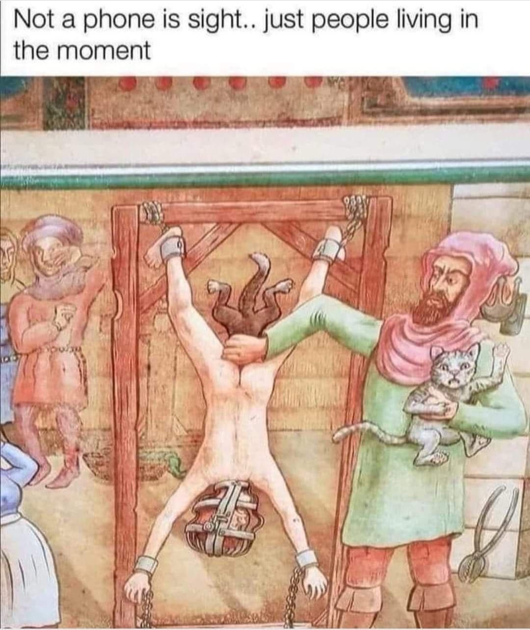 Not a phone in sight