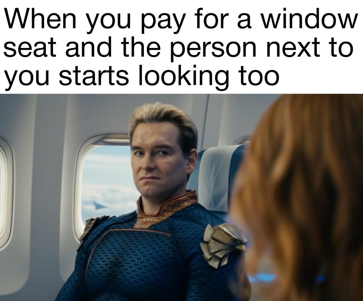 Pay for a window seat