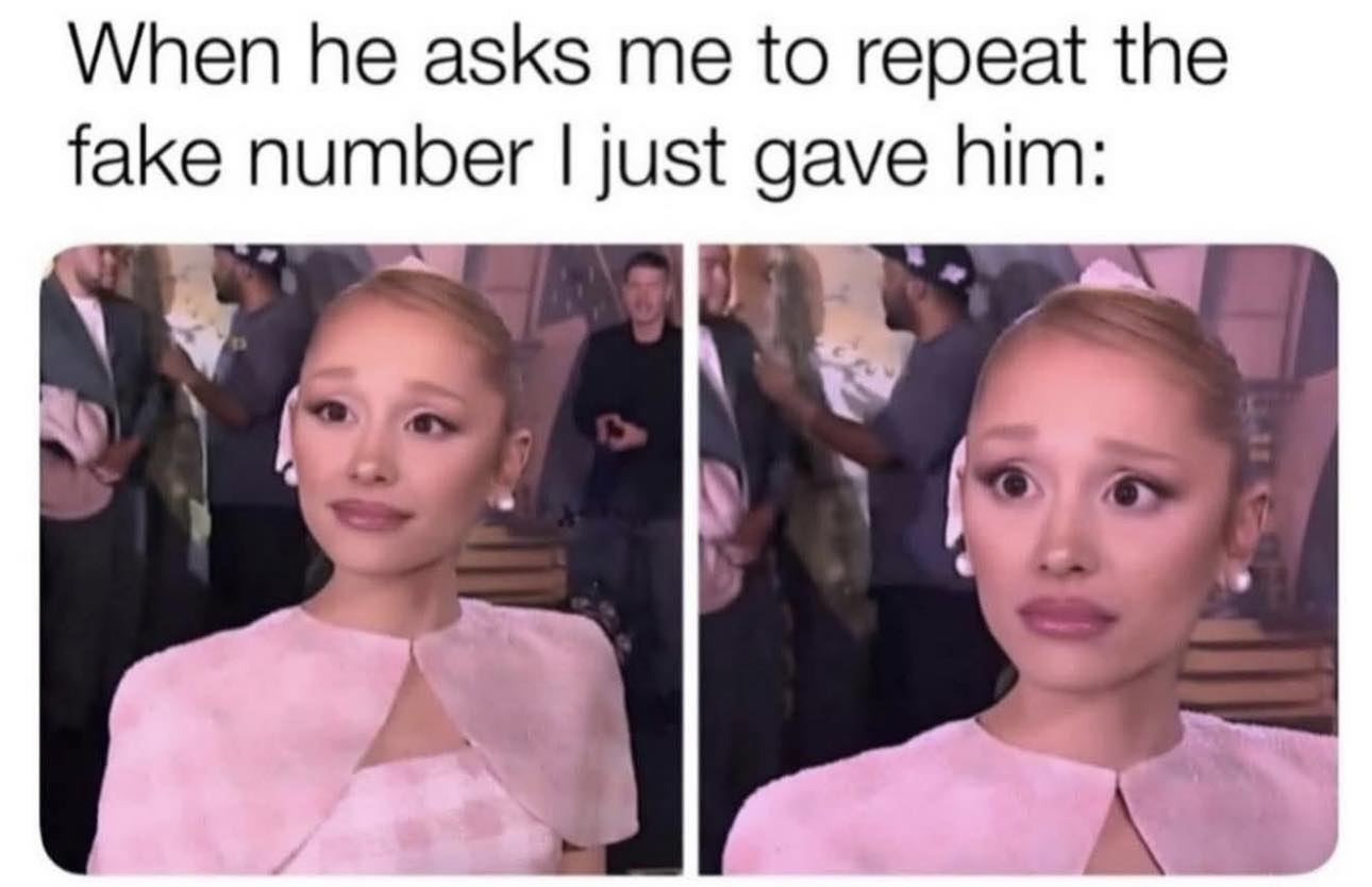 Repeat the fake number