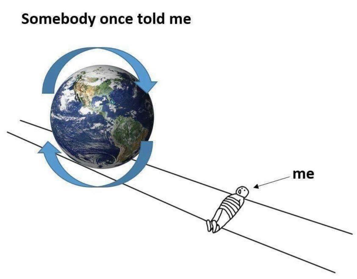 Somebody once told me