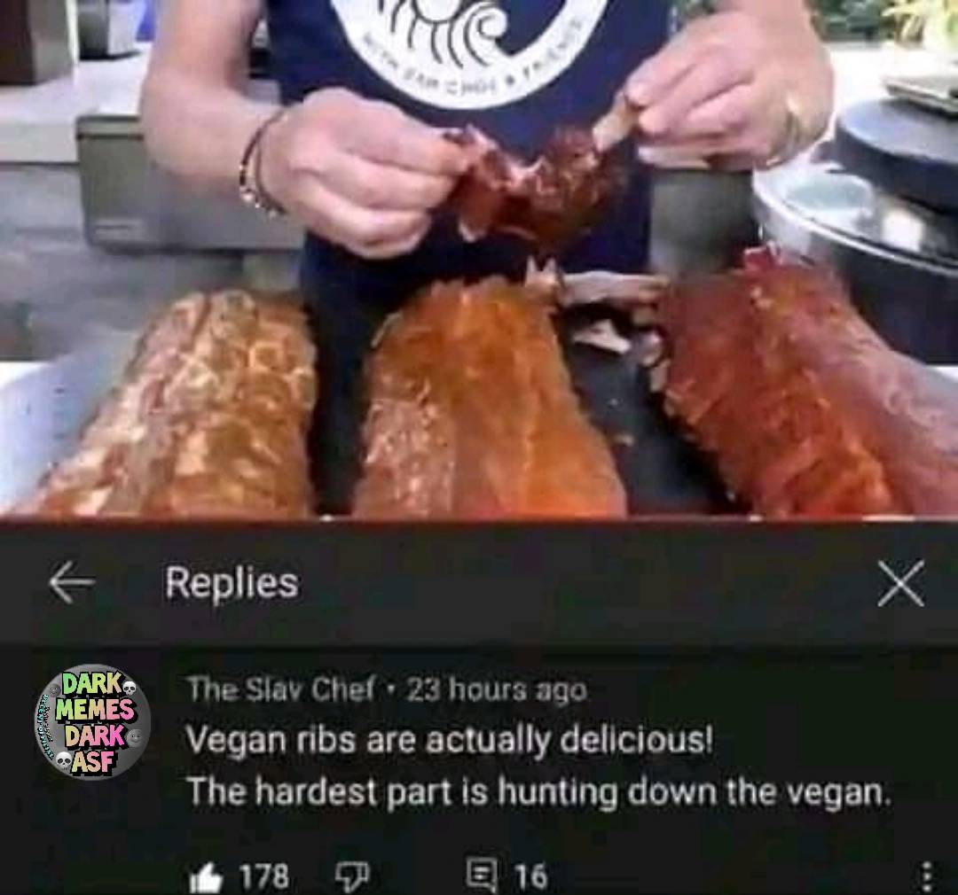Vegan ribs are delicious